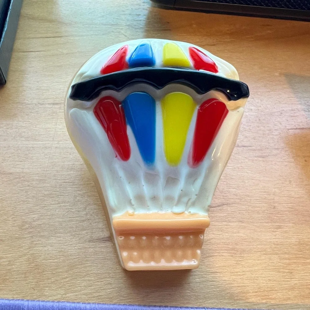 Small World Greetings Night Light 1980 Hot Hair Balloon